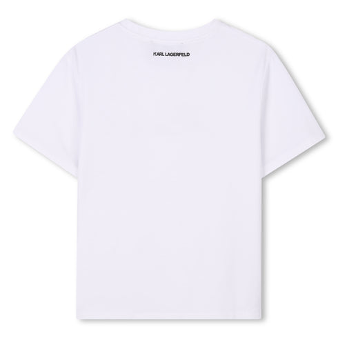 KARL LAGERFELD Cotton jersey short sleeves tee-shirt