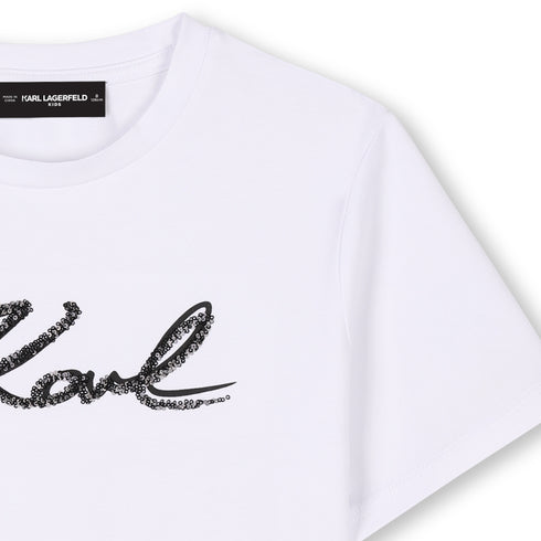 KARL LAGERFELD Cotton jersey short sleeves tee-shirt