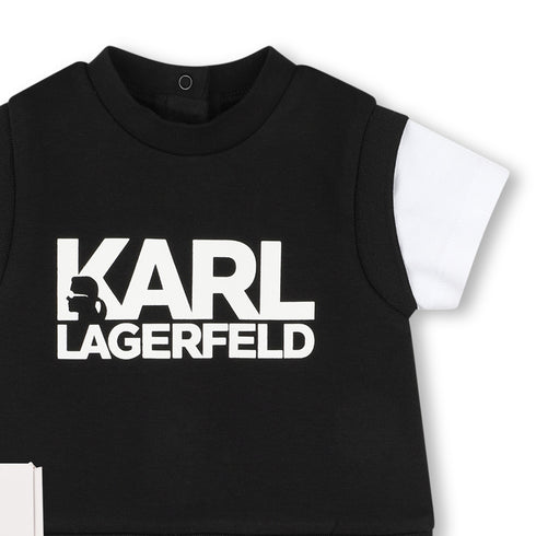 KARL LAGERFELD أفرول بأكمام قصيرة من الجيرسي المزدوج