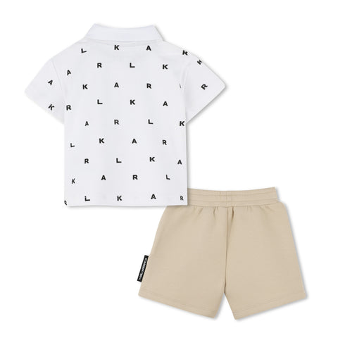 KARL LAGERFELD Set of polo-shirt and short