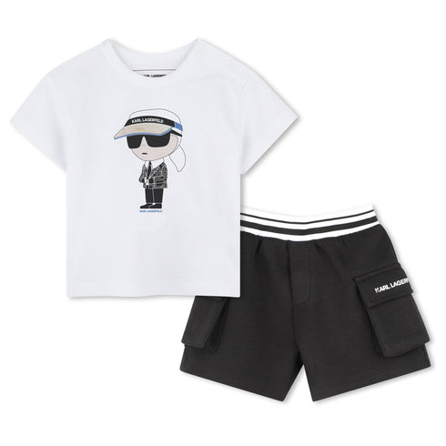 KARL LAGERFELD Set of tee-shirt and short