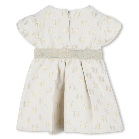 KARL LAGERFELD KL gold jacquard ceremony dress