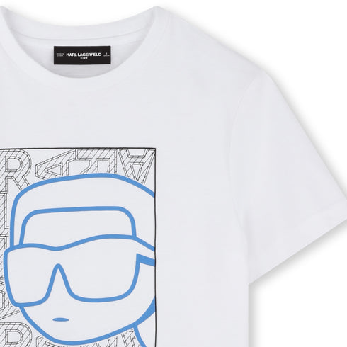 تيشيرت كارل لاغرفيلد بأكمام قصيرة